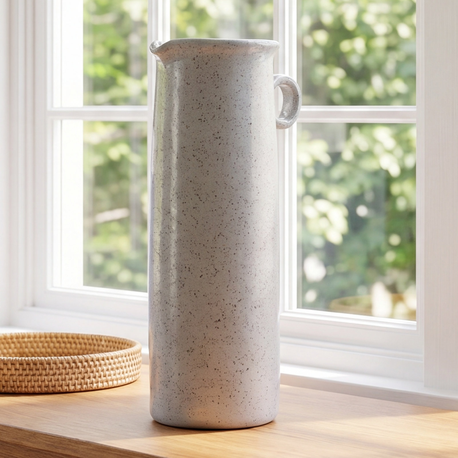 Towne Handmade Ceramic Table Vase, 12.2" H x 4.52" W x 6.1" D