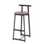 Ensemble de 3 tabourets de bar avec dossier et chaises sans accoudoirs pour îlot de cuisine