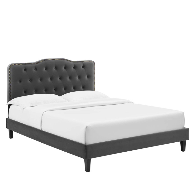Modway Amber Platform Bed, Queen, Pink