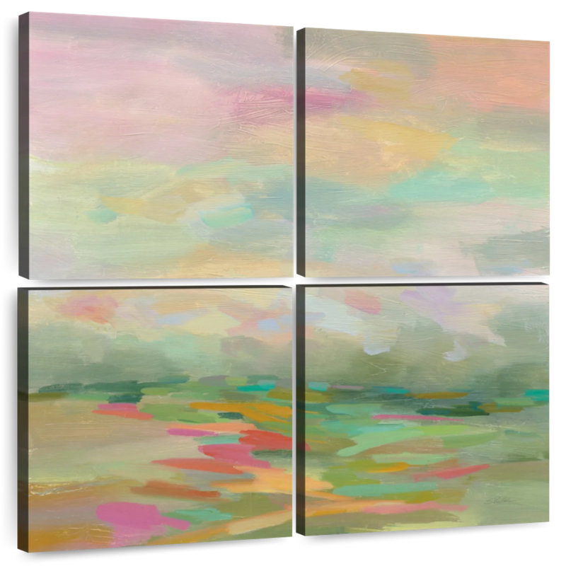 Pastel Fields, 26" H x 26" W