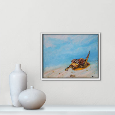 Rashebia Sea Turtle Print by Mike Ragan for