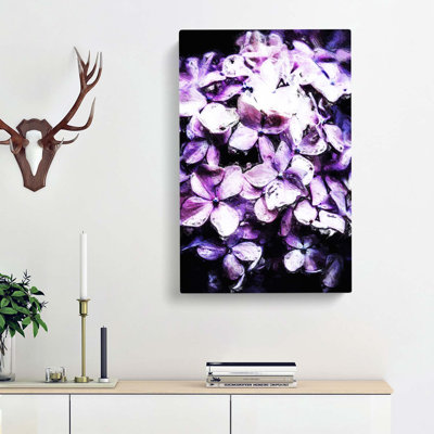 Lilac Hydrangeas - Wrapped Canvas Painting