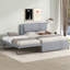 Lit plateforme double avec lit gigogne et lit gigogne double