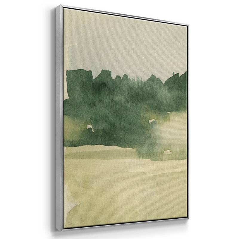 Watercolor Pasture I 3 pièces, H 24 po x l 48 po x P 2 po, Argent