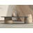 Genuine Nero Black Marble Top Stone Legs Coffee Table