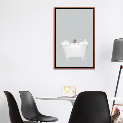 Bain bleu chaton par Leah Straatsma-reproduction d’art