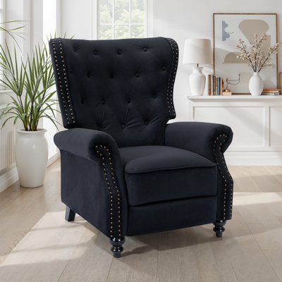 Buttoned Carmona Wingback Recliner Chair