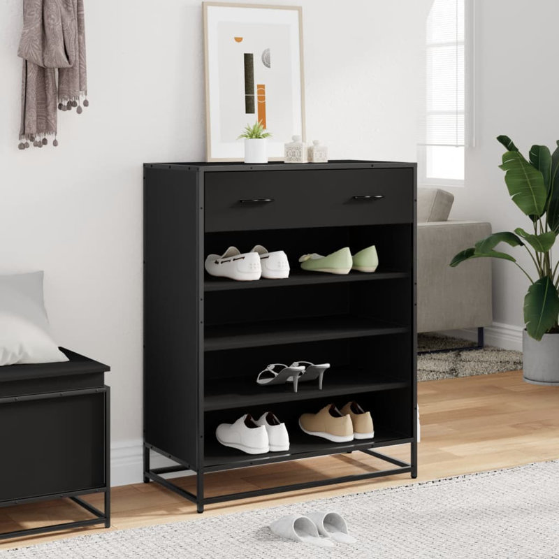 Shoe Storage Cabinet, Black