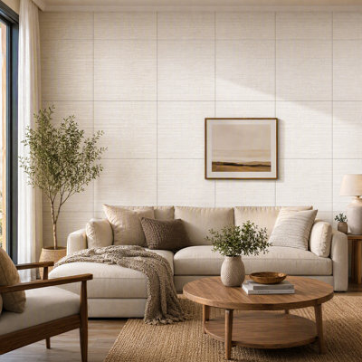 23.6" x 23.6" Flexible Real Stone Composite 3D Wall Panel(8-pack)
