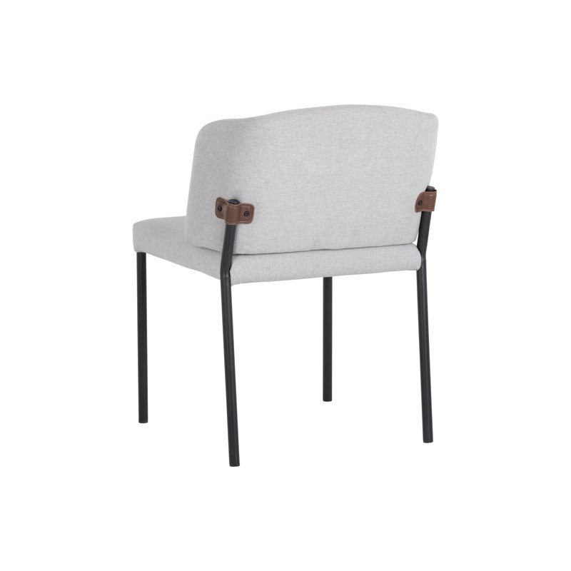 Pearce Upholstered Dining Chair, Light Gray