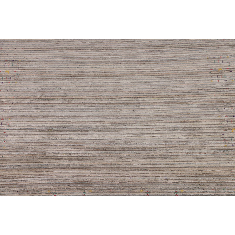 Tapis indien de couleur terre 8 x 8 Gabbeh