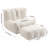Plush Memory Foam Bean Bag Chair with Ottoman | Ergonomic Lazy Sofa for Adults | Super Soft Modern Design for Living Room/Bedroom/Apartment-330950709