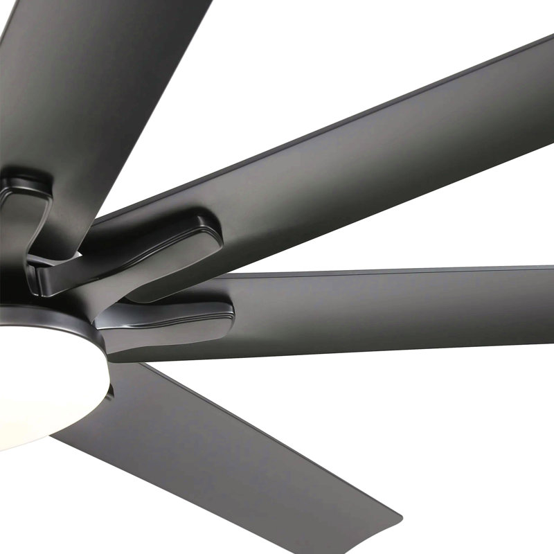 Ventilateur de plafond moderne de 66 pouces avec lumières et moteur à courant continu réversible silencieux à 6 vitesses pour l'intérieur
