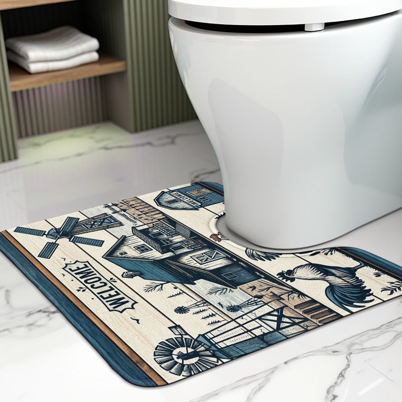 Tapis de salle de bain Farm
