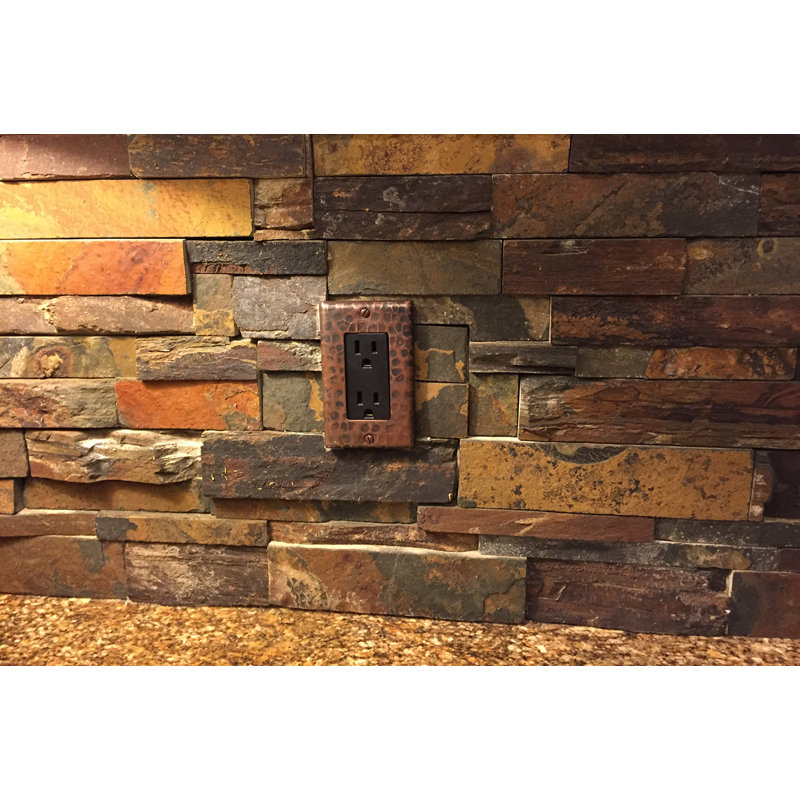 Copper Single Ground Fault/Rocker GFI Switchplate Cover - Quantity 4