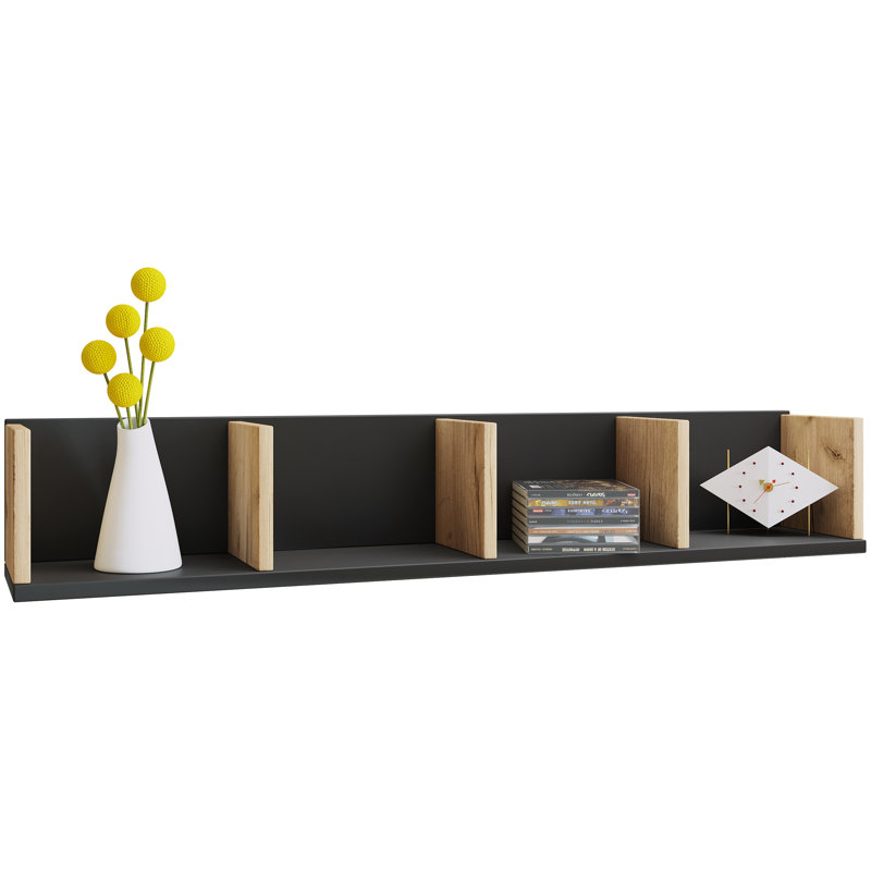 Sandreka Floating Shelf, Black