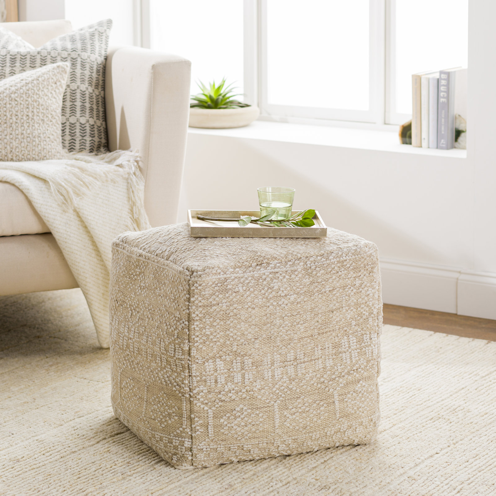 Jeane Upholstered Pouf
