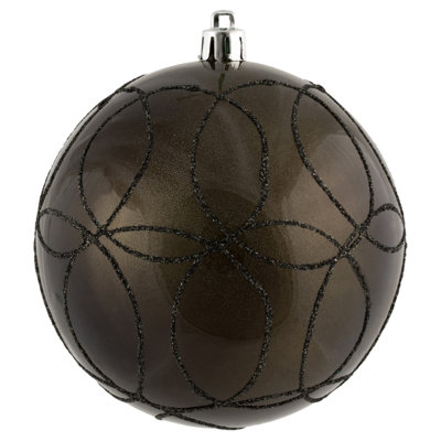 Candy Ornament with Circle Glitter Pattern