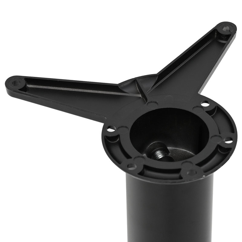 Adjustable Table Legs, Black, 71cm H x 6cm W x 6cm D