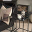 Octavie 13.0L X 4.5W X 8.1H Black Metal And Wood Rectangular Table Clocket