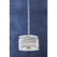 Amaud 5 - Light Silver Drum Pendant