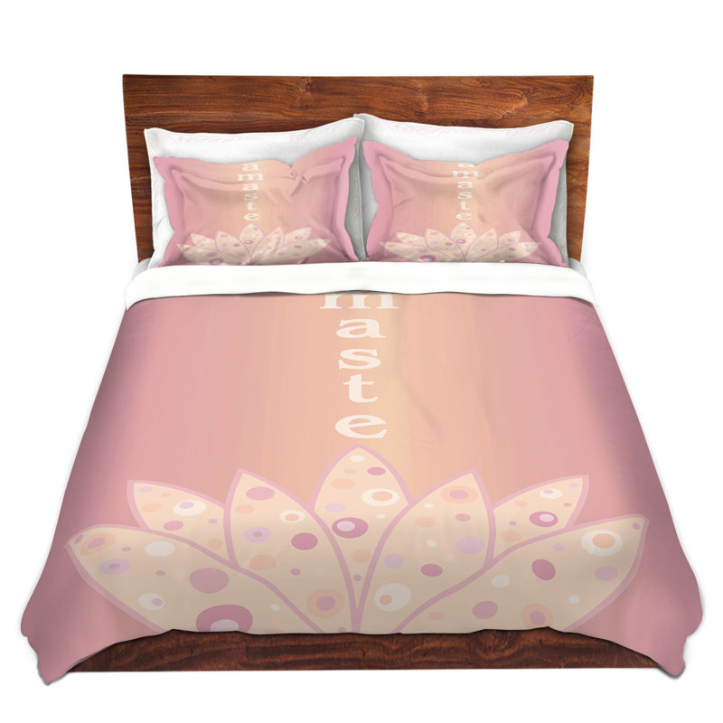 Ensemble de housse de couette namaste, 1 housse simple + 1 taie standard