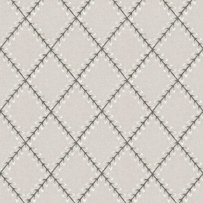 Rouleau de papier peint adhésif L 18 pi x l 20,5 po Clover Lane, gris