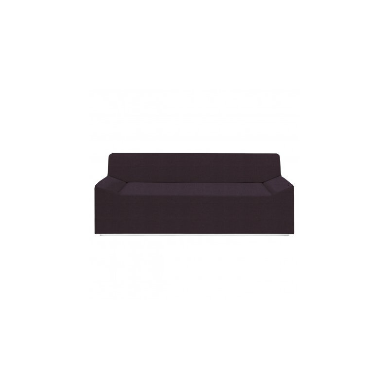Couchoid Leather Sofa, Slate Genuine Leather, 28" H x 75" W x 34" D