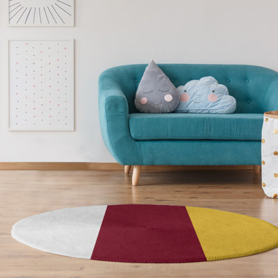 Tapis de zone rouge/jaune