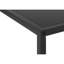Console de chambre à coucher et de salon - Table d'appoint d'angle étroite noire avec structure en métal et surface en stratifié généreuse robuste