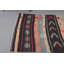 Tapis rétro kilim turc rétro avec motif brun neutre - pièce de décoration antique pour chambre Anatolian