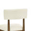 De 2 chaises d'appoint de salle à manger en chêne noyer avec tissu beige, dossier ouvert, hauteur de siège de 19 po, largeur de 20 po, profondeur, dossier de 22 po, produit de 33 po, poids de 29 lb, paquet de 36