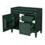 Meuble-lavabo, structure en bois massif, 2 tiroirs et tiroir basculant, conception moderne, lavabo non inclus