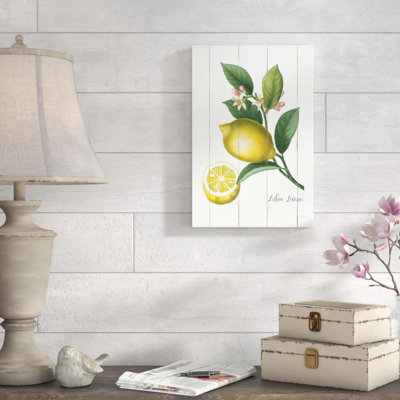Cottage Lemon I by Sue Schlabach - Wrapped Canvas Print