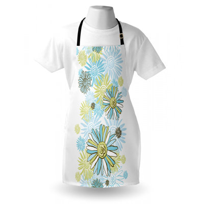 Tablier de wildflower floral fleur camomille