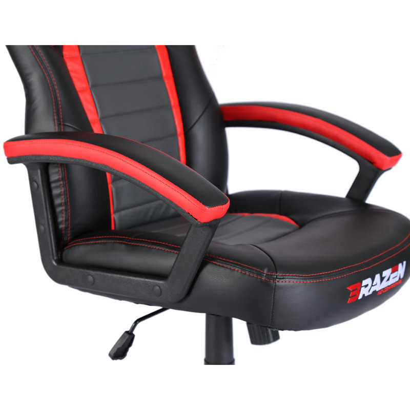 BraZen Salute PC Gaming Chair, Red