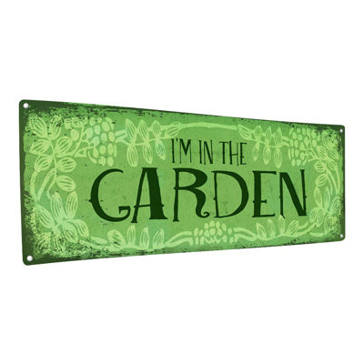 «I'm In The Garden», impression sur métal