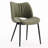 Mackensie Upholstered Dining Chairs Faux Leather Kitchen Chairs with Metal Legs-1464084905
