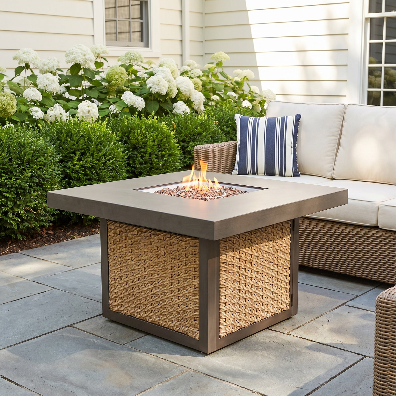 Square Fire Pit Table