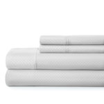Becky Cameron Checkered Embossed Bed Sheet Set