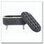 Banc de rangement avec repose-pieds en tissu-893364607