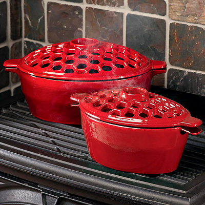 Cast Iron Lattice Wood Stove Steamer