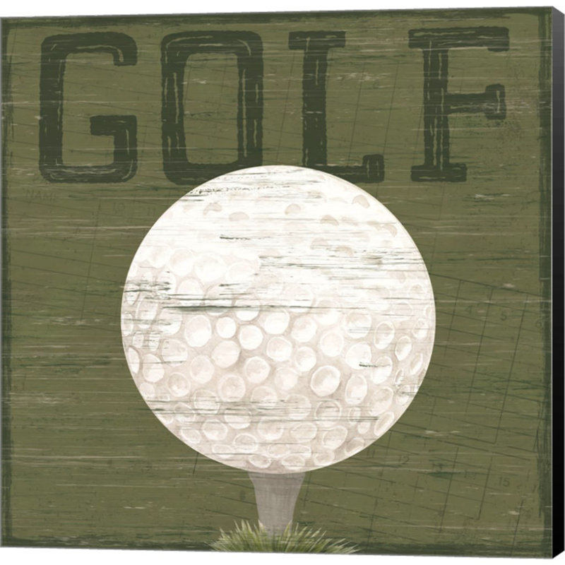 «Golf Days XI Golf» par Tara Reed, impression sur toile tendue