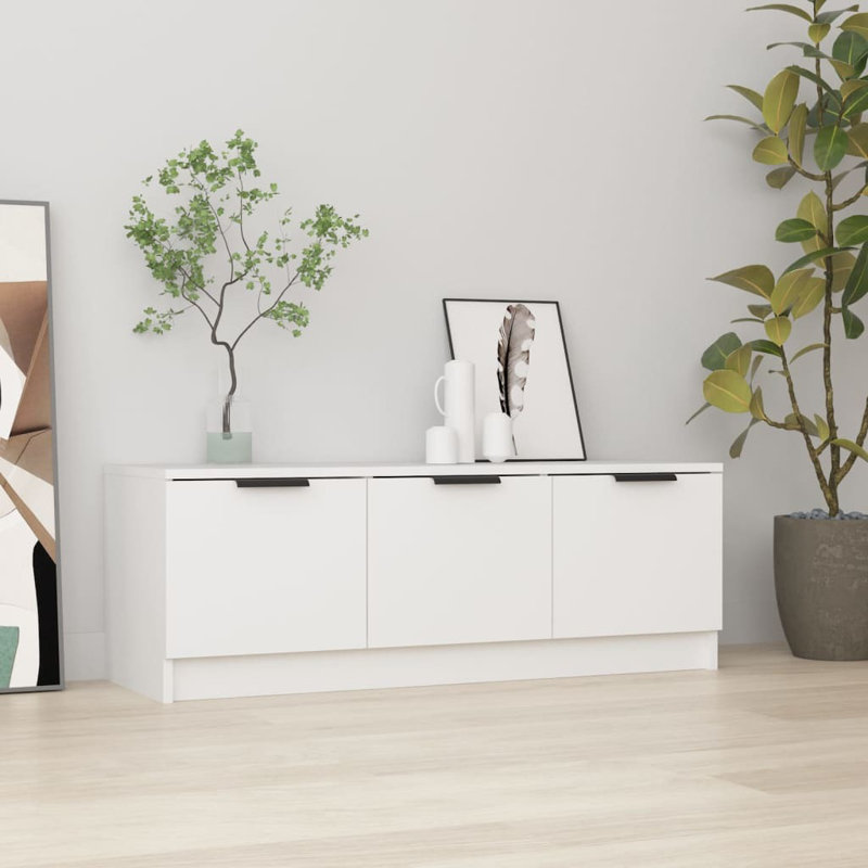 Jourdain Unfinished TV Stand for TVs up to 48", White
