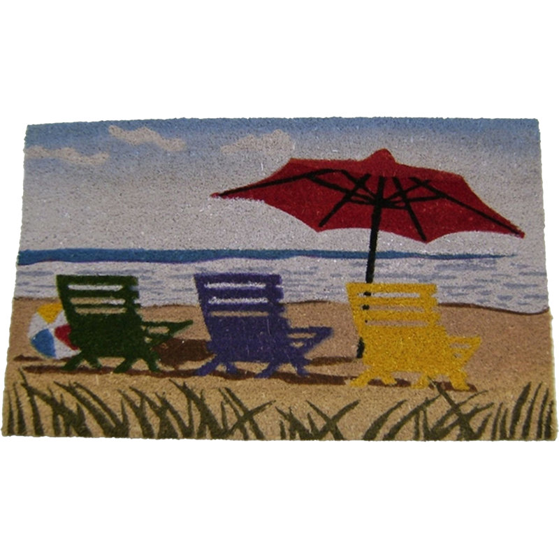 Tapis avec porte parasol Moyne