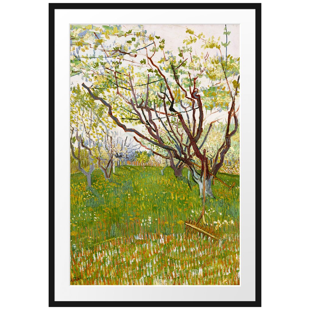 Gerahmter Kunstdruck The Flowering Orchard von Vincent Van Gogh