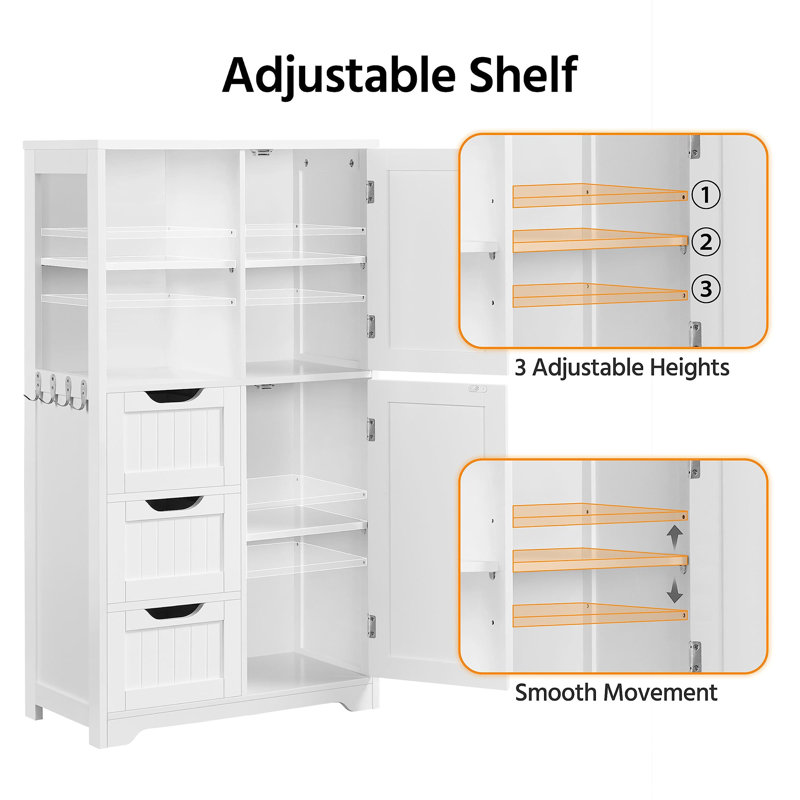 Aldegundo Freestanding Linen Cabinet