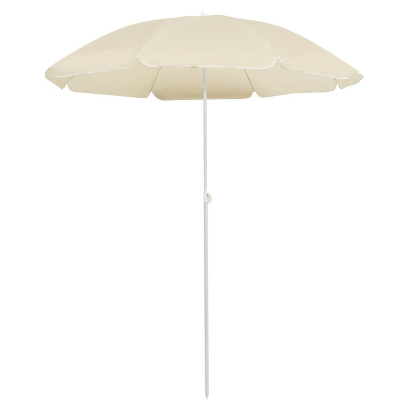 Parasol de plage lumineux 70,9 po, Beige