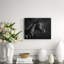 Black Horse Profile Print-24078611