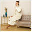 Gender Neutral Mid-Calf Bathrobe with Pockets-2121387631